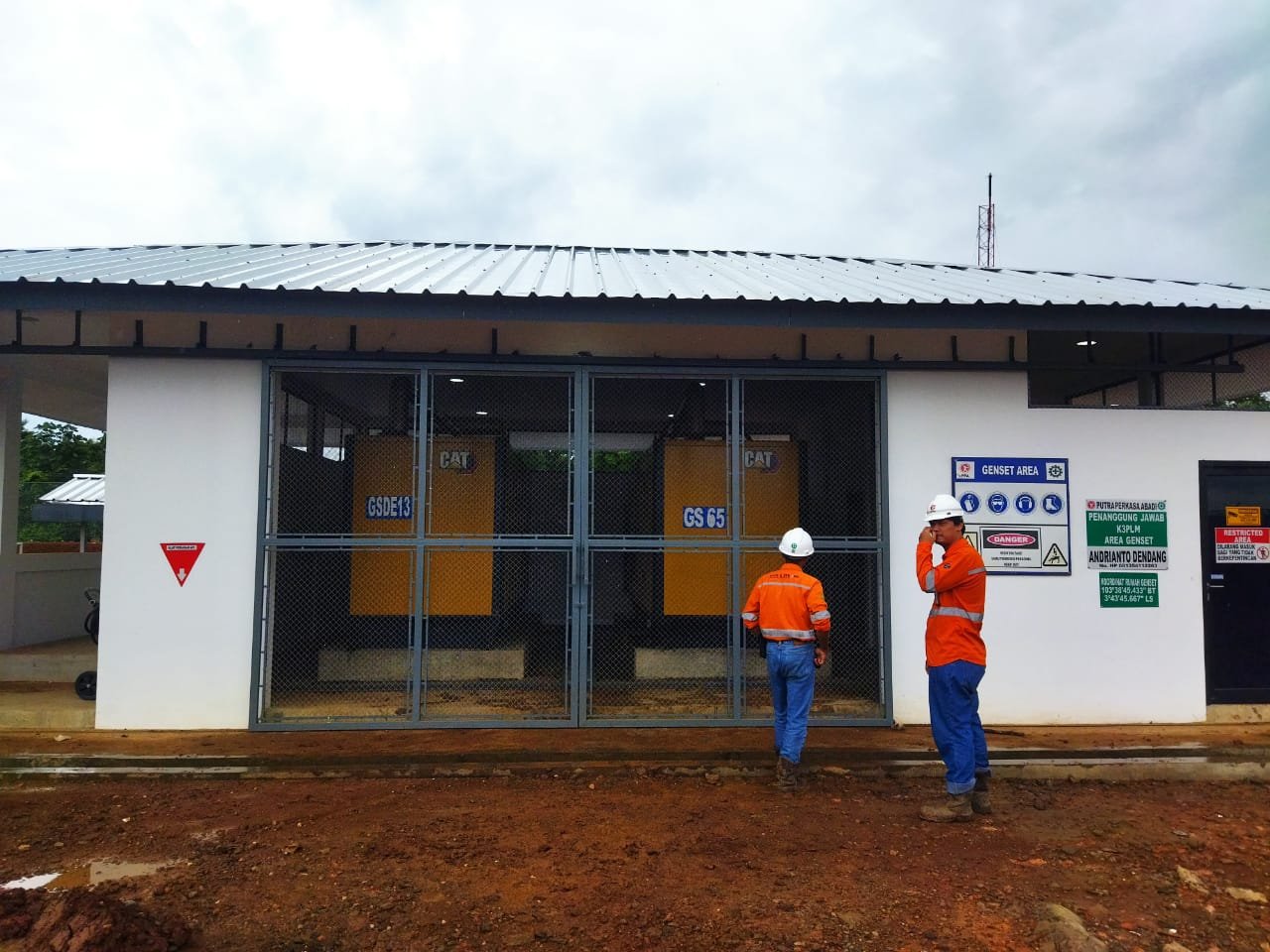 Mine-site generator area used for the biodiesel additive fuel efficiency trial