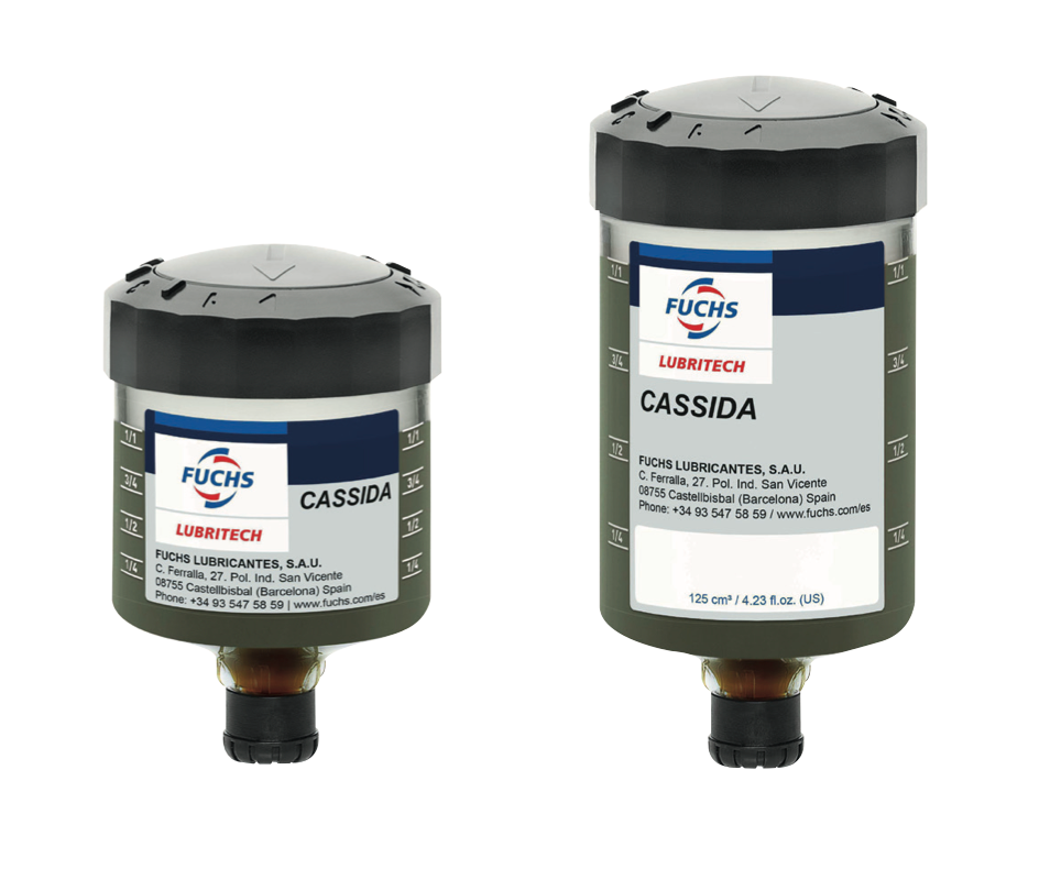 CASSIDA FLEX automatic lubricators in 60 and 125 cm&sup3; sizes